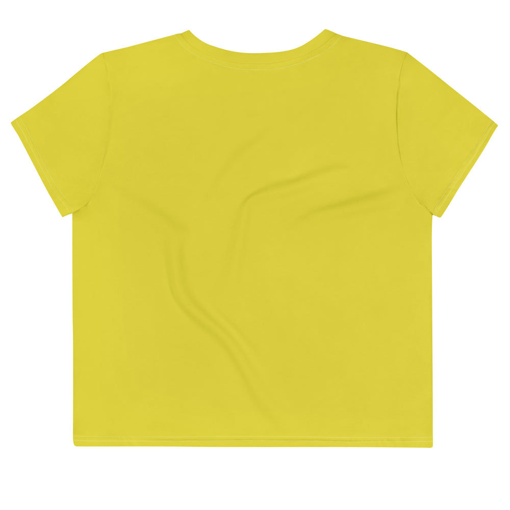Cheerful Daisy Bouquet Crop Tee in Vibrant Yellow - Summer Fashion Essential