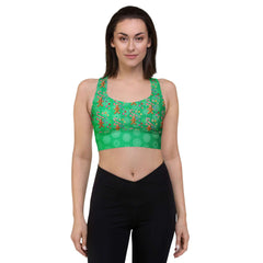 Choose your Recycled Longline Sports Bra - Green
