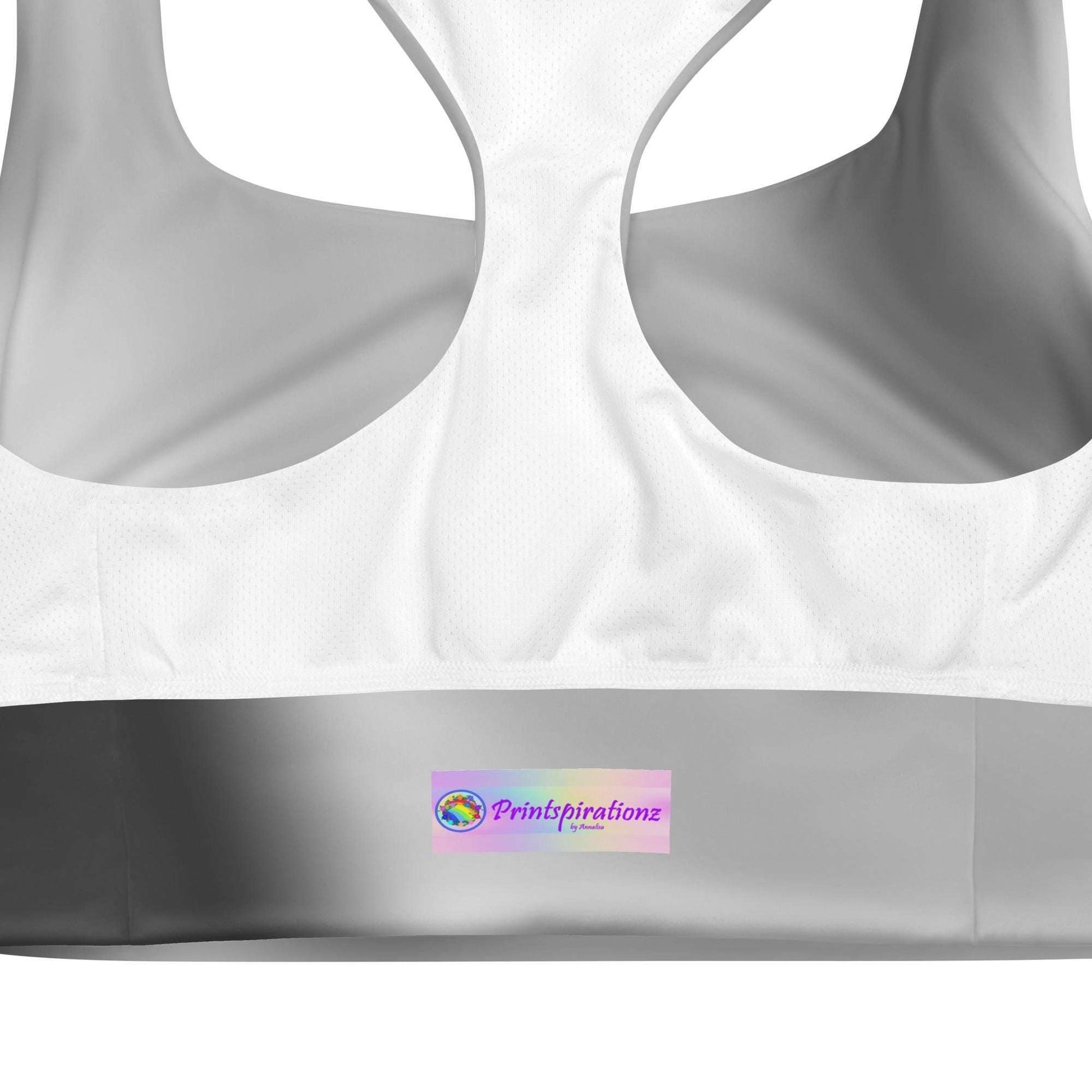 Comfortable Grey Gradient Recycled Longline Sports Bra | High-Performance Athletic Gear, Soft, Chic and Supportive Activewear for Workouts