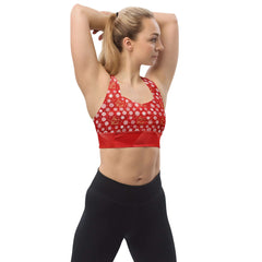 Choose your Recycled Longline Sports Bra - Red