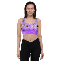 Choose your Recycled Longline Sports Bra - Purple