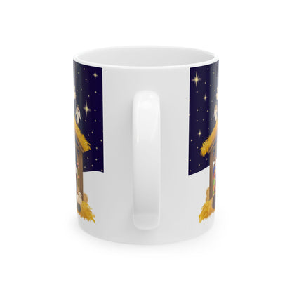 Nativity Scene Ceramic Mug - Perfect for Christmas Morning Coffee, Holiday Gift, Cozy Vibe, Religious Celebration - Printspirationz