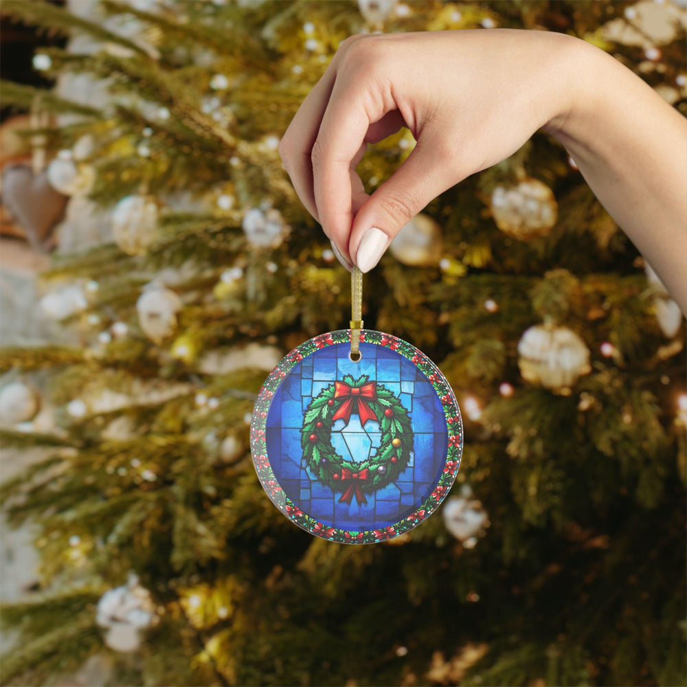 Glass Ornaments, Christmas Decor, Stained Glass Holiday Decoration, Xmas Tree Ornaments, Festive Home Decor, Handmade Glass Gifts