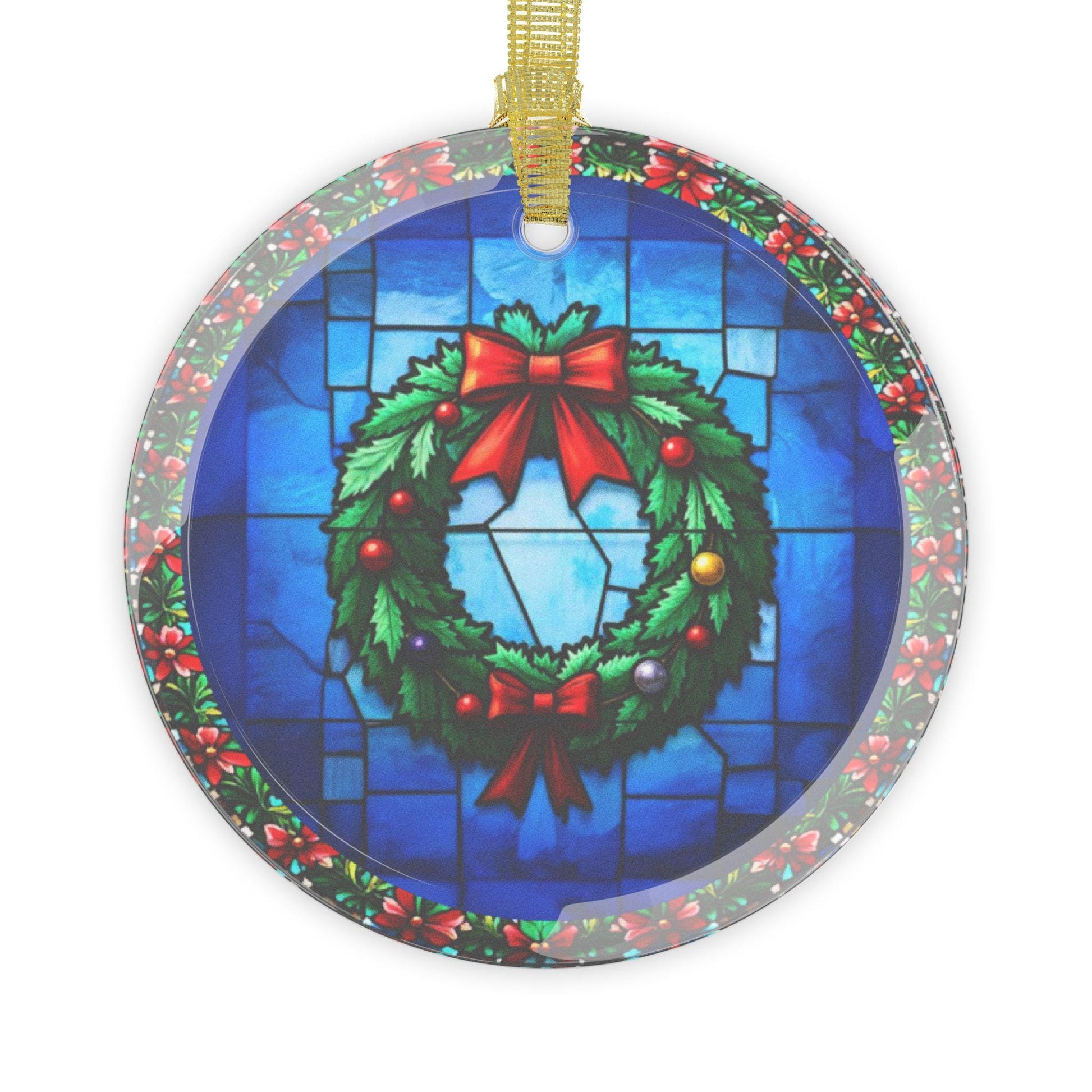 Glass Ornaments, Christmas Decor, Stained Glass Holiday Decoration, Xmas Tree Ornaments, Festive Home Decor, Handmade Glass Gifts - Printspirationz