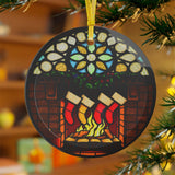 Glass Ornaments, Home Decor, Winter Ornament Set, Festive Glass Baubles, Xmas Decoration