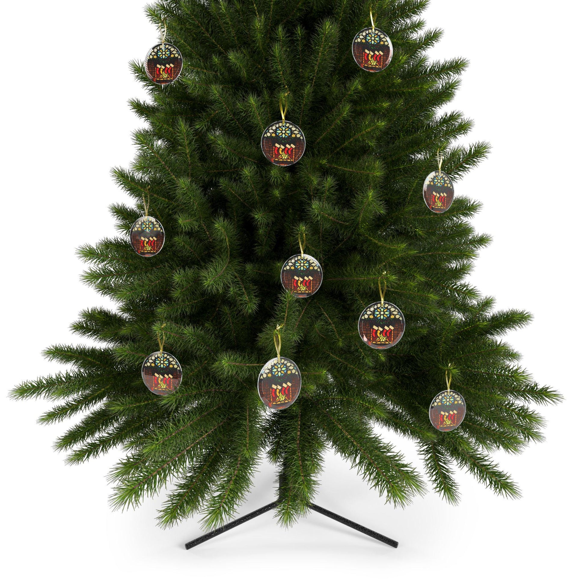 Glass Ornaments, Christmas Tree Decor, Holiday Home Decor, Winter Ornament Set, Festive Glass Baubles, Xmas Decoration - Printspirationz