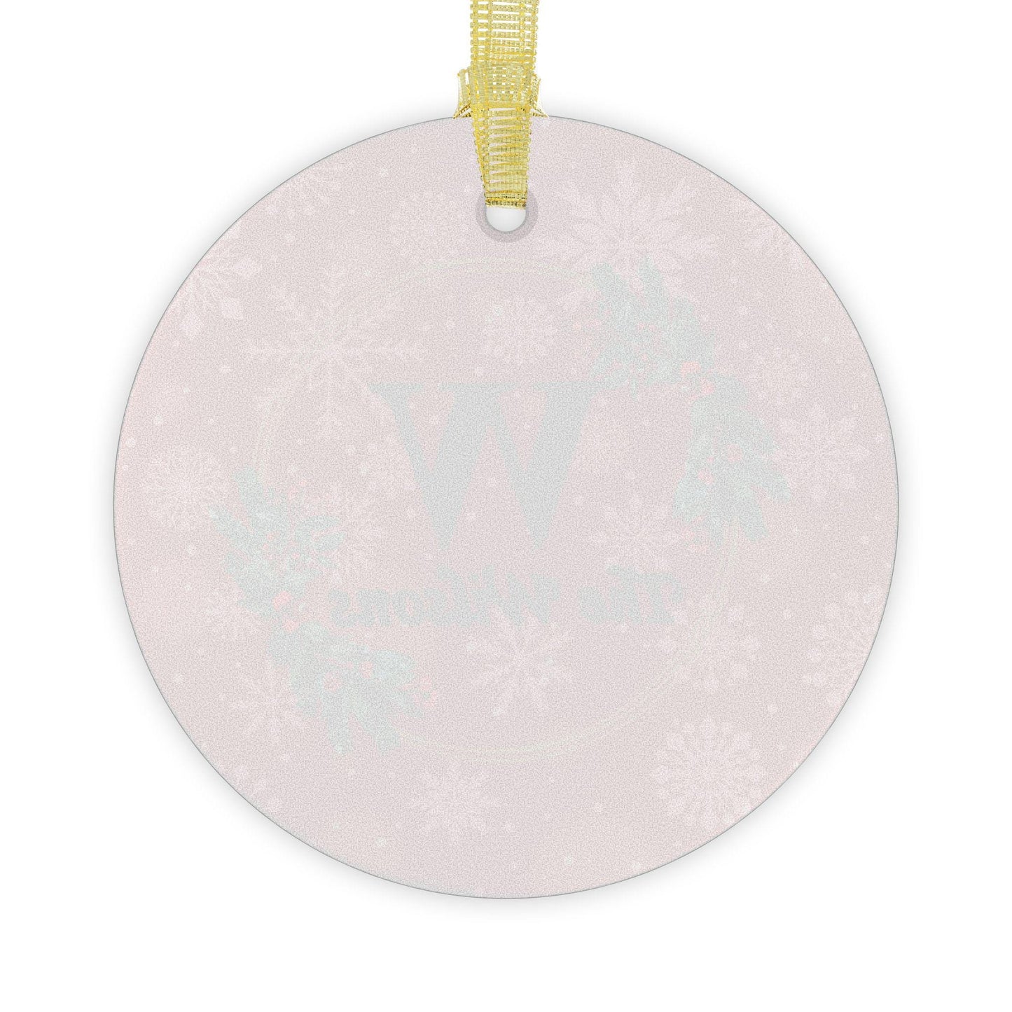 Glass Ornaments, Family Monogram Christmas Tree Decoration, Holiday Gift, Personalized Bauble, Xmas Ornament, Festive Decor, Custom Keepsake - Printspirationz