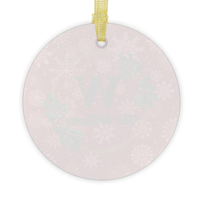Glass Ornaments, Family Monogram Christmas Tree Decoration, Holiday Gift, Personalized Bauble, Xmas Ornament, Festive Decor, Custom Keepsake - Printspirationz