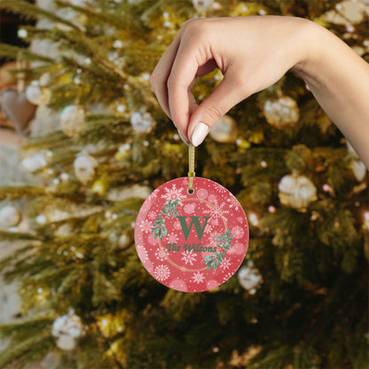 Glass Ornaments, Family Monogram Christmas Tree Decoration, Holiday Gift, Personalized Bauble, Xmas Ornament, Festive Decor, Custom Keepsake - Printspirationz