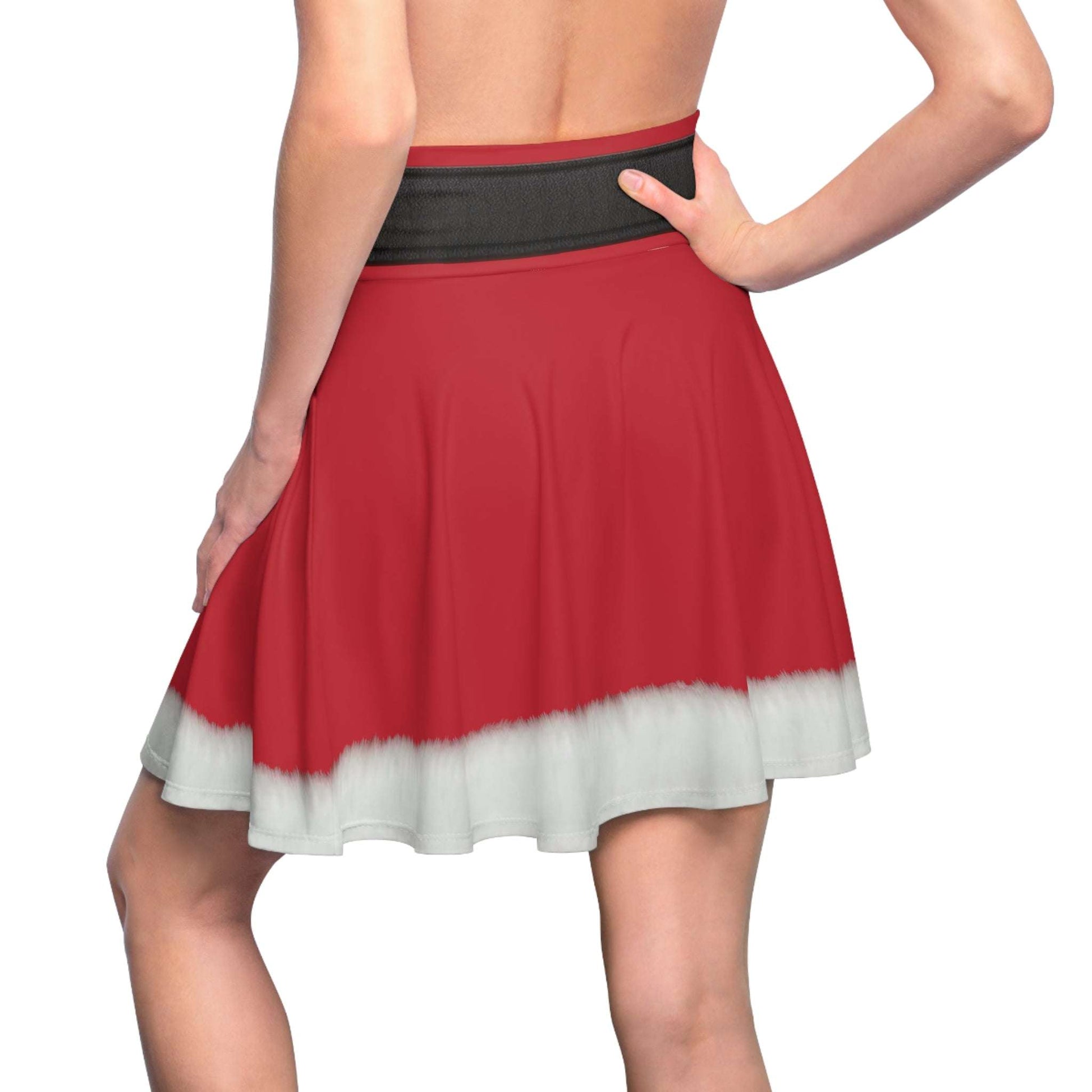 Skater Skirt, Christmas Costume, Mrs Santa Claus Suit, Holiday Party Outfit, Festive Apparel, Winter Fashion