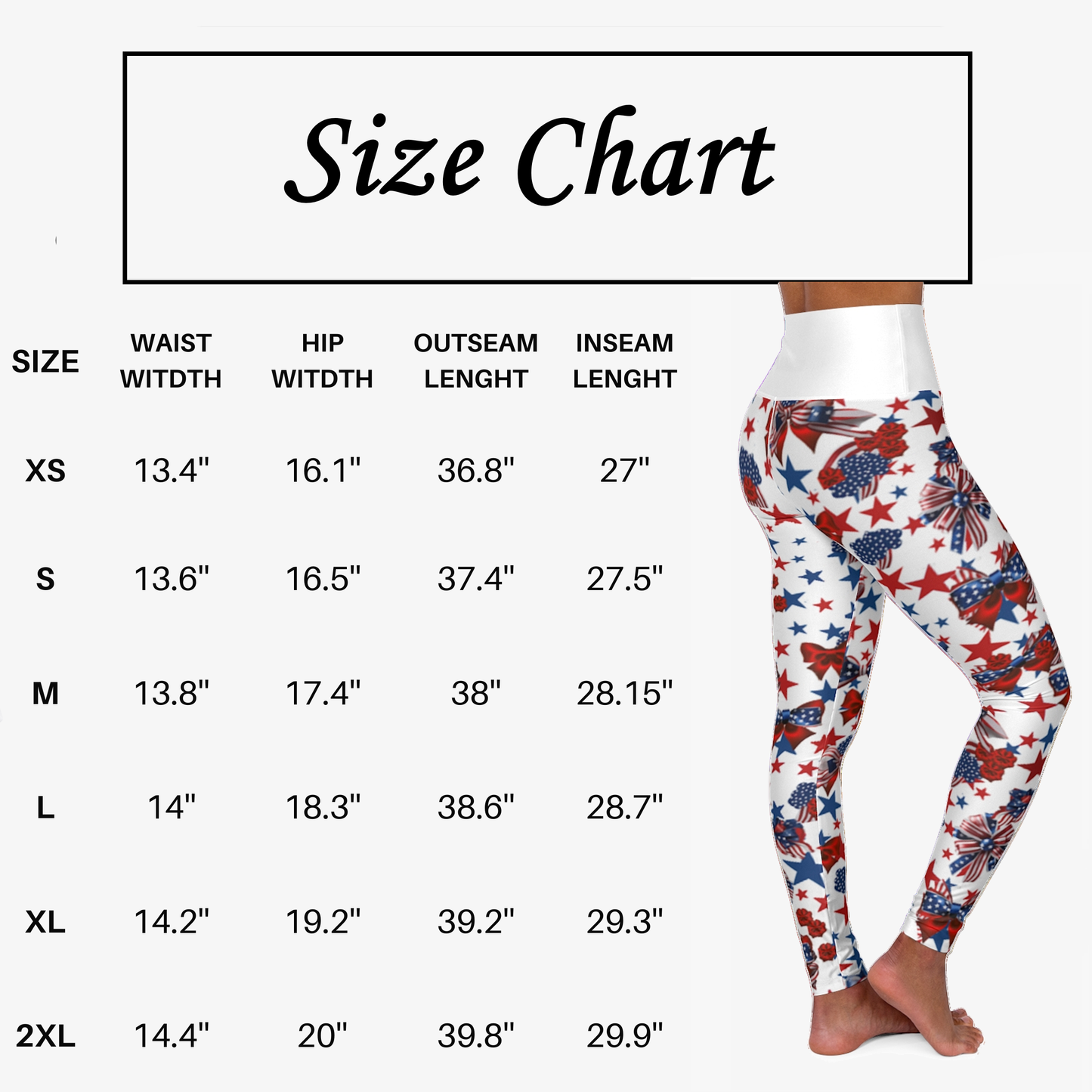 High Waist Stars and Stripes Leggings, Patriotic USA Independence Day Designs - Printspirationz