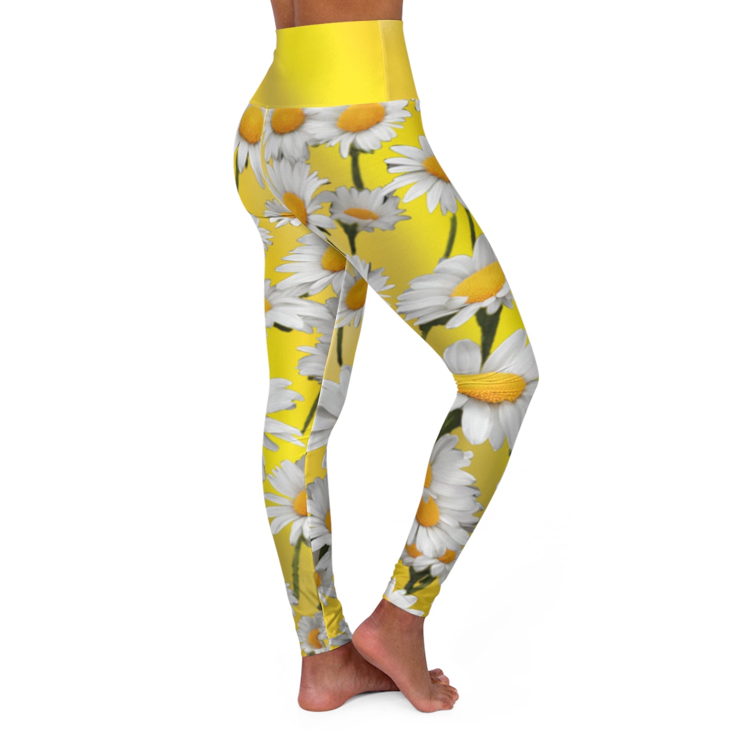 High Waist Yoga Leggings Vibrant Gradient Colored (AOP) - Printspirationz