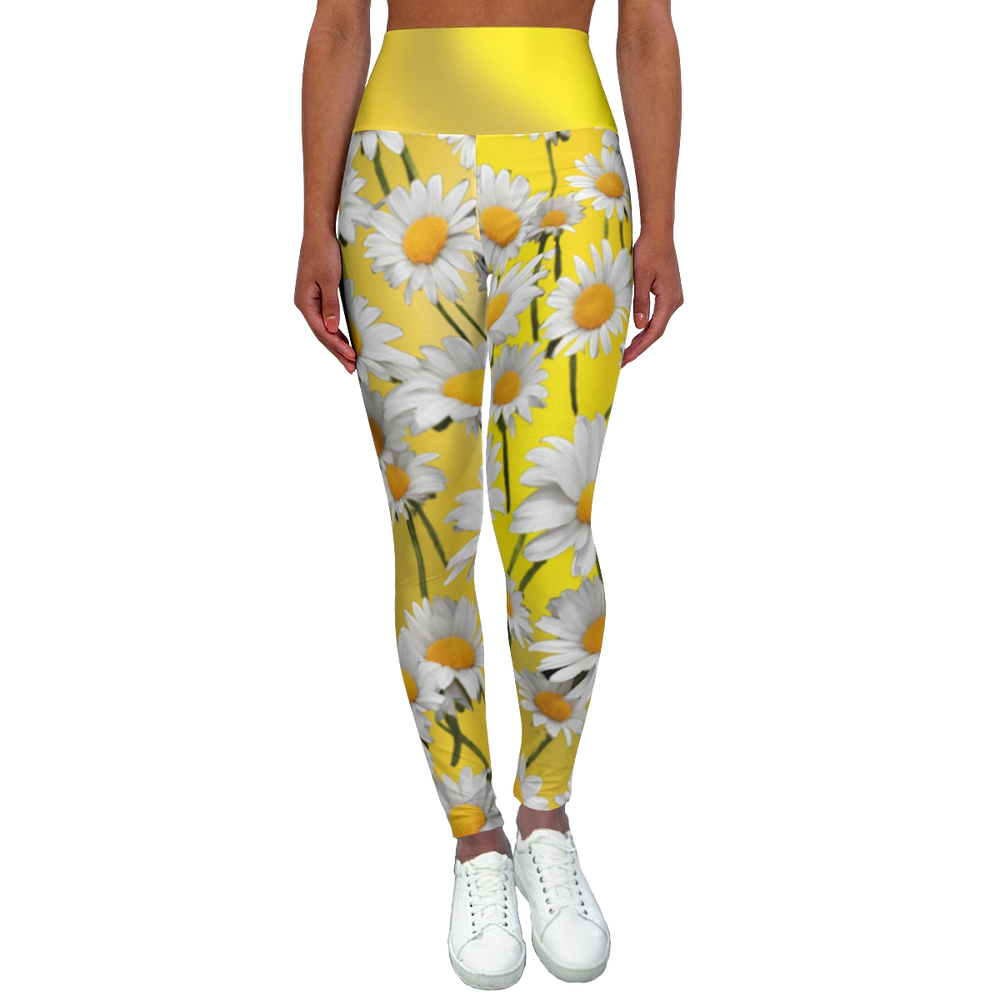 High Waist Yoga Leggings Vibrant Gradient Colored (AOP)