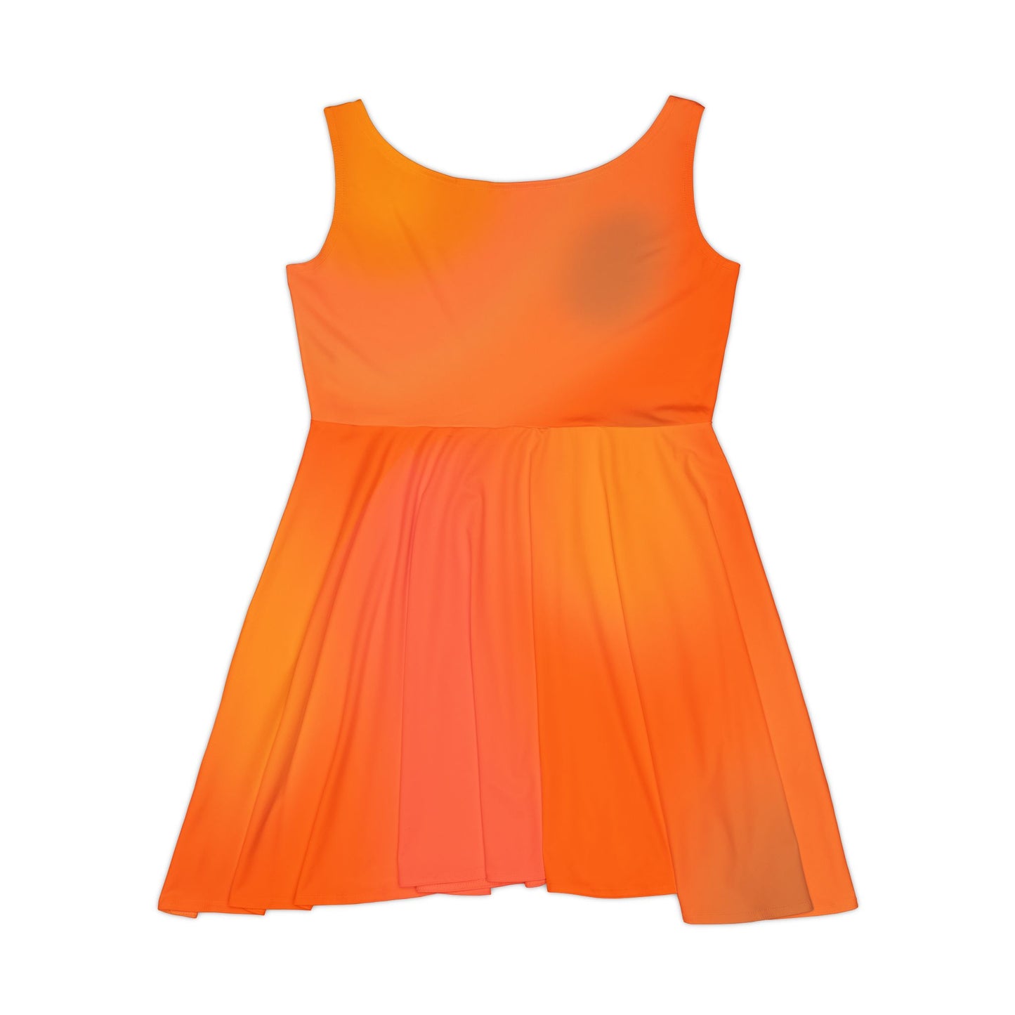 Orange Gradient Colored Skater Dress - Perfect for any Occasion (AOP) - Printspirationz