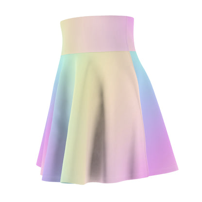 Pastel Rainbow Skater Skirt - Cute. Flirty, and Feminine Design for Spring - Printspirationz
