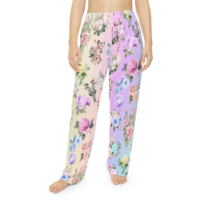 Pink Floral Pajama Pants - Printspirationz