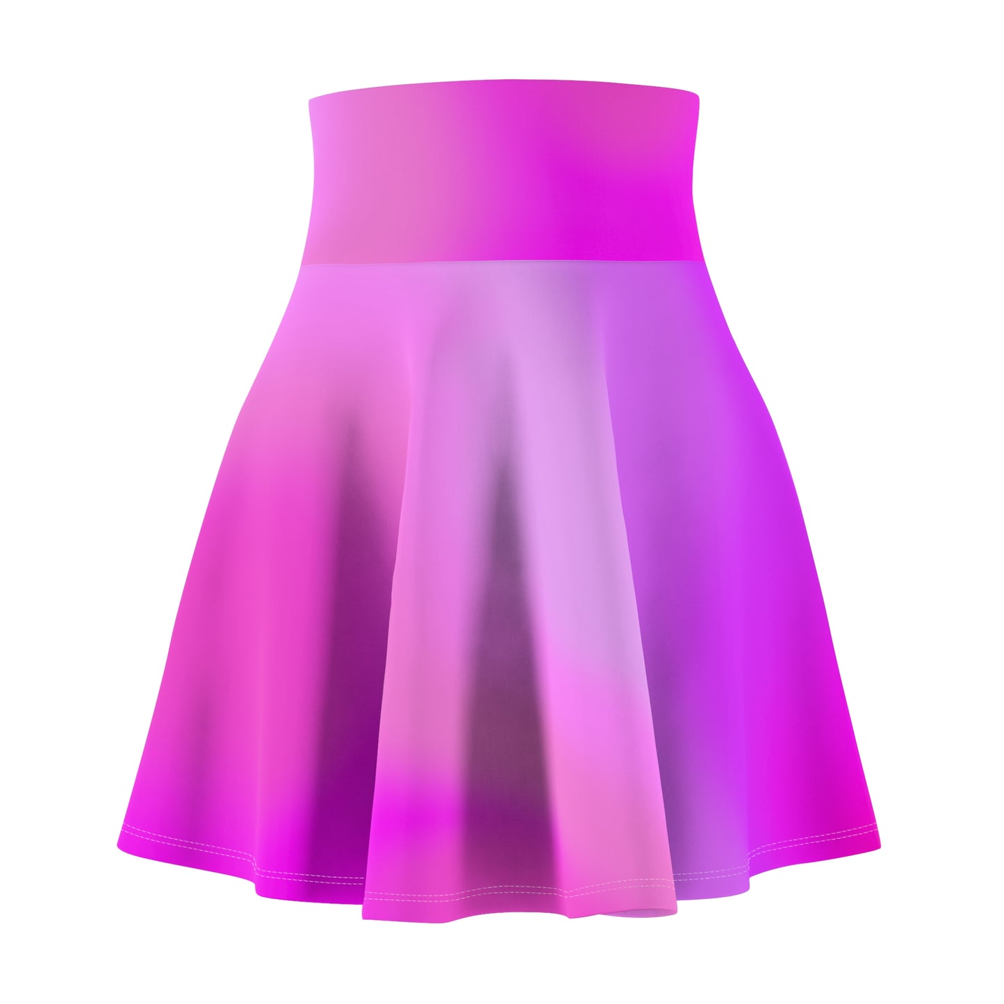 Pink Gradient Colored Skater Skirt - Versatile High Waist Ombre - Perfect for Mixing and Matching Colors, Skater Skirt for Women - Printspirationz