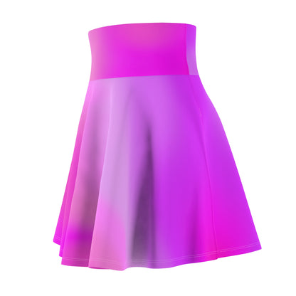 Pink Gradient Colored Skater Skirt - Versatile High Waist Ombre - Perfect for Mixing and Matching Colors, Skater Skirt for Women - Printspirationz