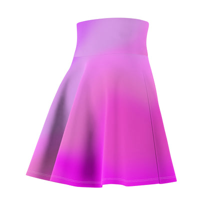 Pink Gradient Colored Skater Skirt - Versatile High Waist Ombre - Perfect for Mixing and Matching Colors, Skater Skirt for Women - Printspirationz