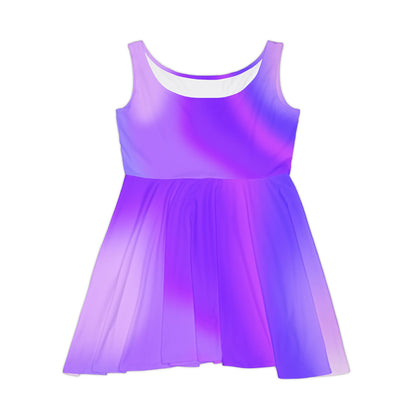 Purple Gradient Colored Skater Dress - Perfect for any Occasion - Printspirationz