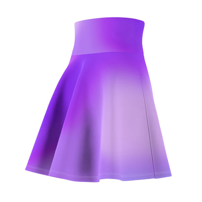 Purple Gradient Colored Skater Skirt - Versatile High Waist Ombre- Perfect for Mixing and Matching Colors (AOP) - Printspirationz