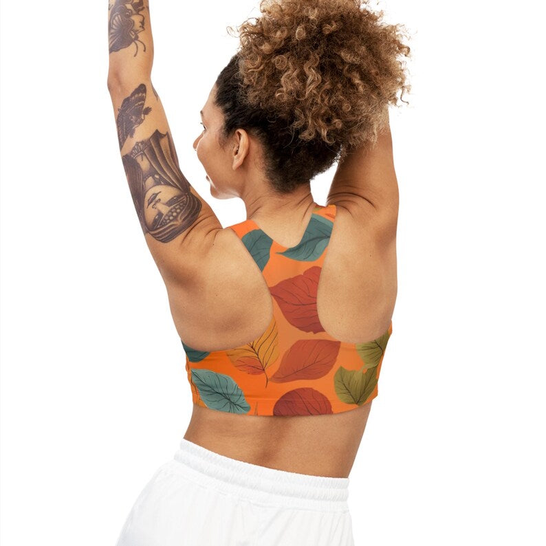 Seamless Sports Bra, Colorful Workout Top, Gym Bra, Athletic Bra, Fitness Bra, Printed Athletic Bra, Active Wear, Workout Top, Gym Essential - Printspirationz