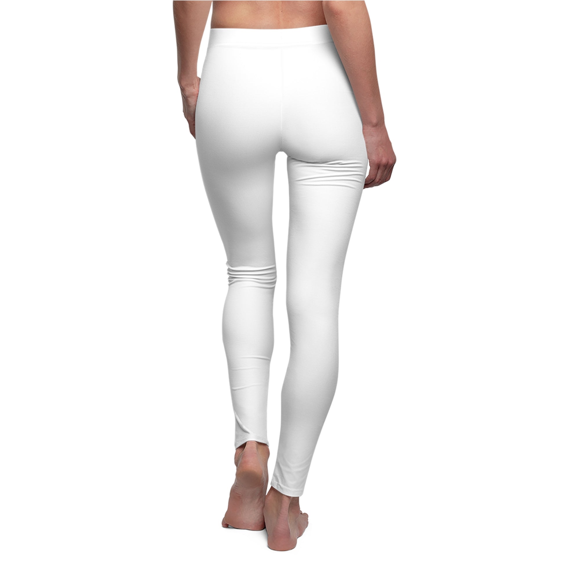 Stylish Floral Decal Casual Solid Leggings for Women - Versatile Cut & Sew Exercise, Skinny Fit, Sporty, Yoga Pants - Comfy Everyday Wear - Printspirationz