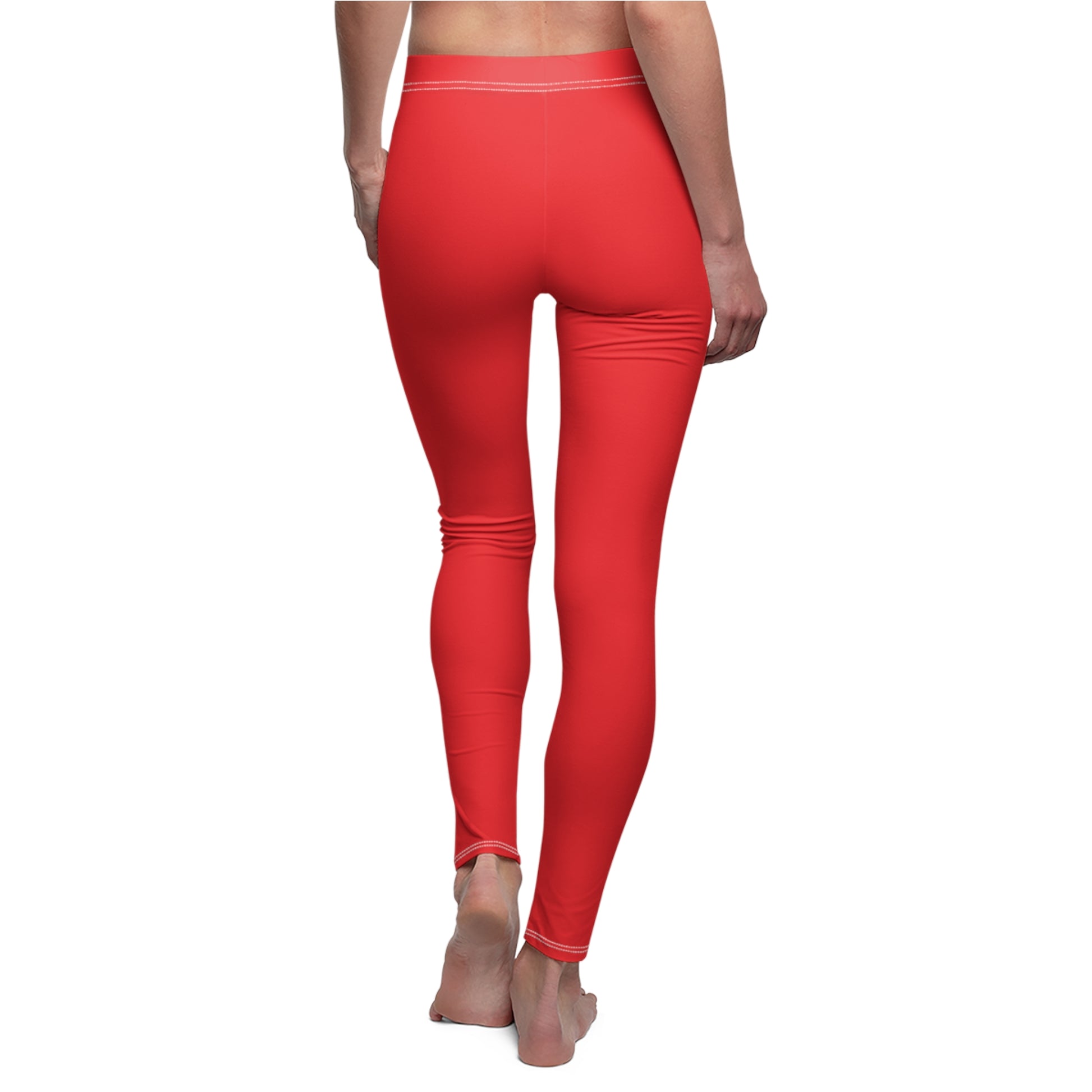 Stylish Floral Decal Casual Solid Leggings for Women - Versatile Cut & Sew Exercise, Skinny Fit, Sporty, Yoga Pants - Comfy Everyday Wear - Printspirationz