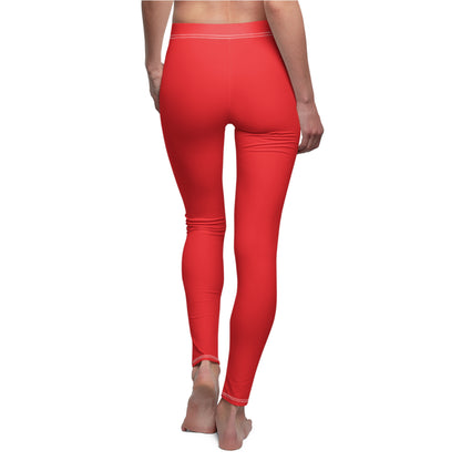 Stylish Floral Decal Casual Solid Leggings for Women - Versatile Cut & Sew Exercise, Skinny Fit, Sporty, Yoga Pants - Comfy Everyday Wear - Printspirationz