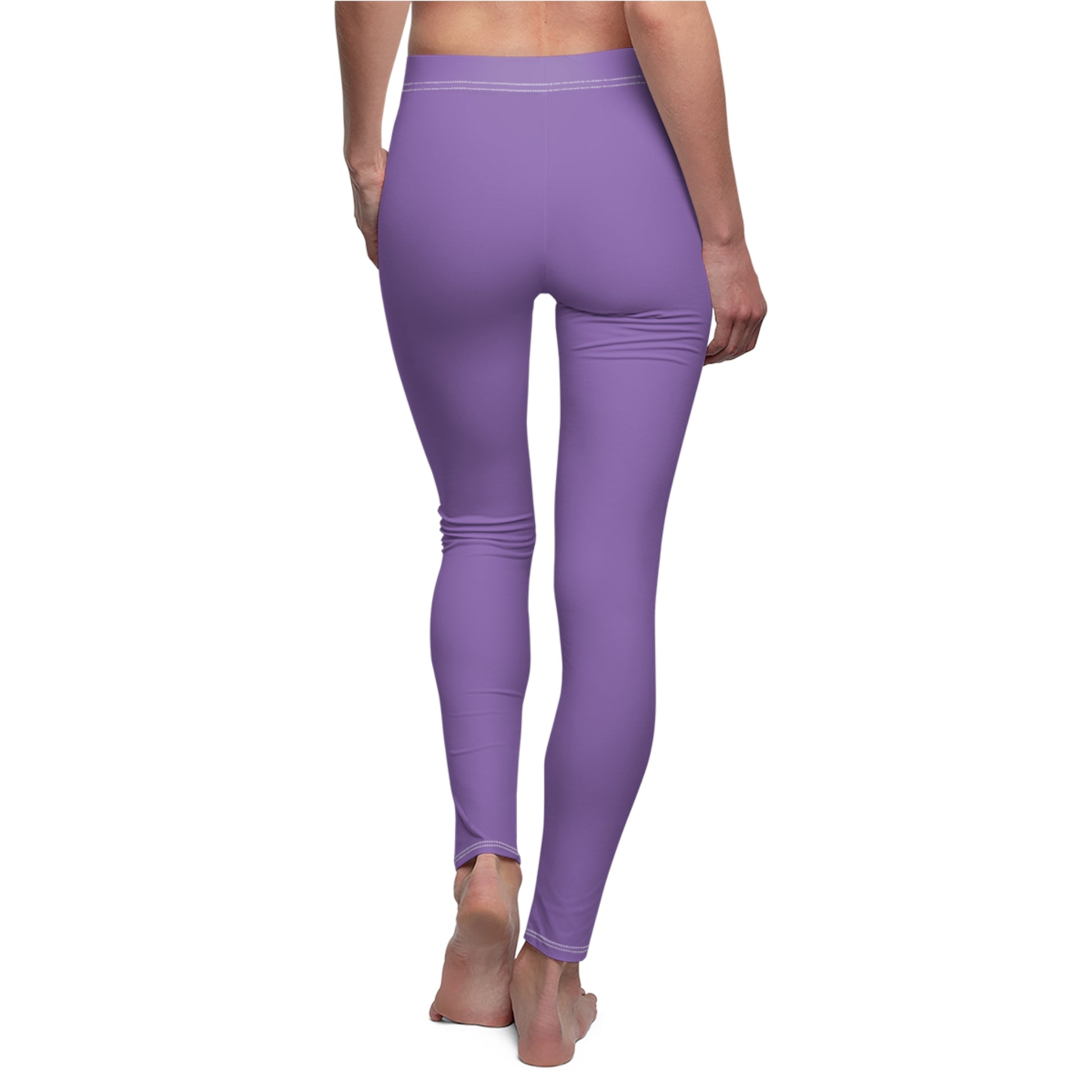 Stylish Floral Decal Casual Solid Leggings for Women - Versatile Cut & Sew Exercise, Skinny Fit, Sporty, Yoga Pants - Comfy Everyday Wear - Printspirationz