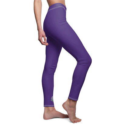 Stylish Floral Decal Casual Solid Leggings for Women - Versatile Cut & Sew Exercise, Skinny Fit, Sporty, Yoga Pants - Comfy Everyday Wear - Printspirationz
