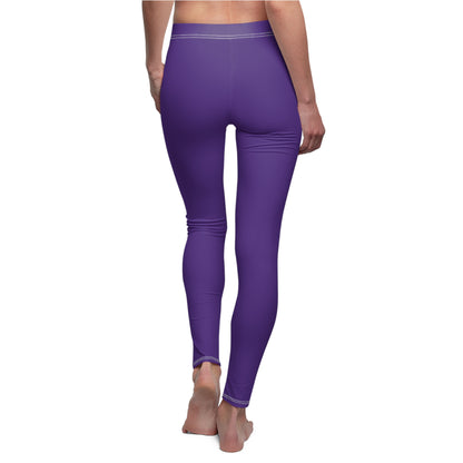 Stylish Floral Decal Casual Solid Leggings for Women - Versatile Cut & Sew Exercise, Skinny Fit, Sporty, Yoga Pants - Comfy Everyday Wear - Printspirationz