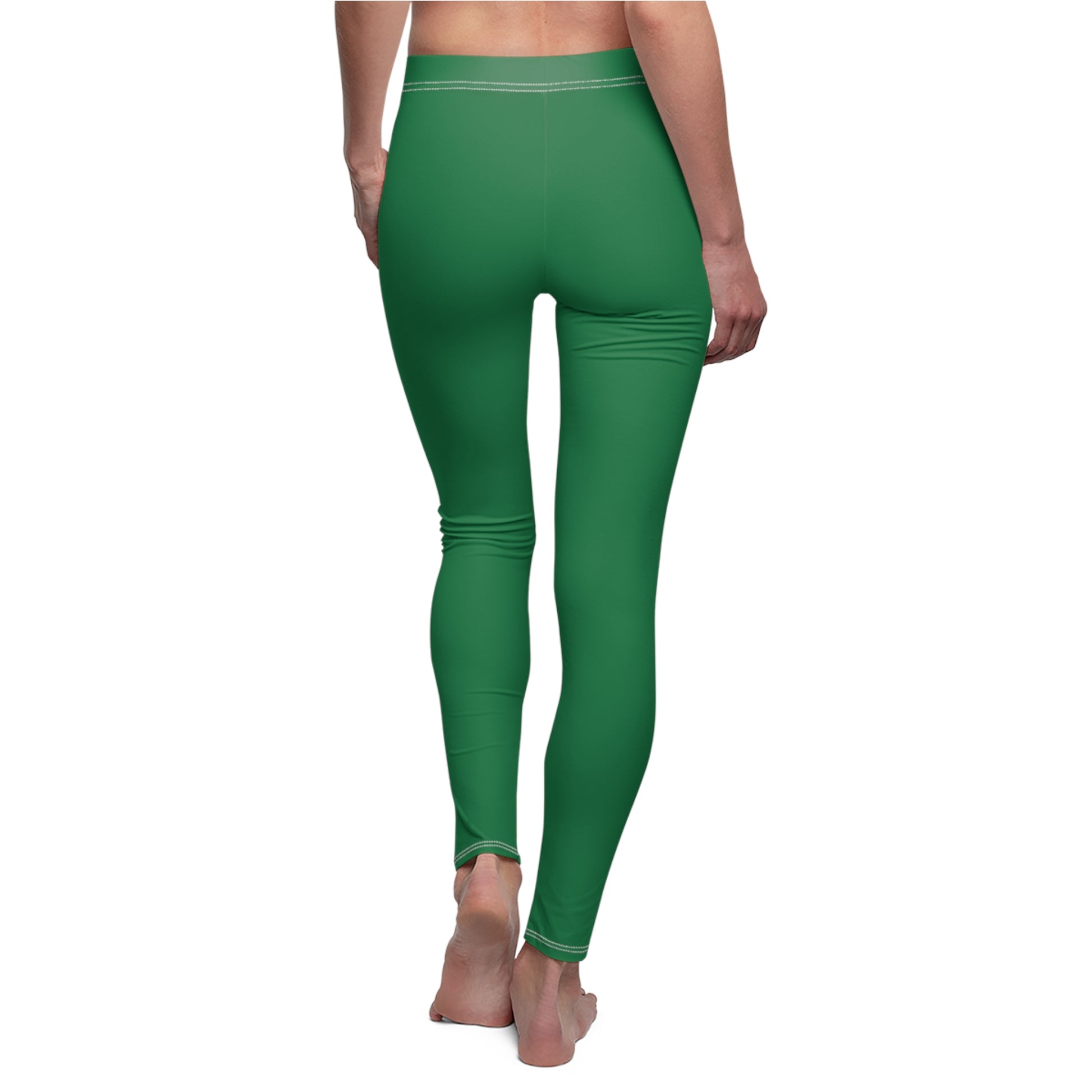 Stylish Floral Decal Solid Casual Leggings for Women - Versatile Cut & Sew Exercise, Skinny Fit, Sporty, Yoga Pants - Comfy Everyday Wear - Printspirationz