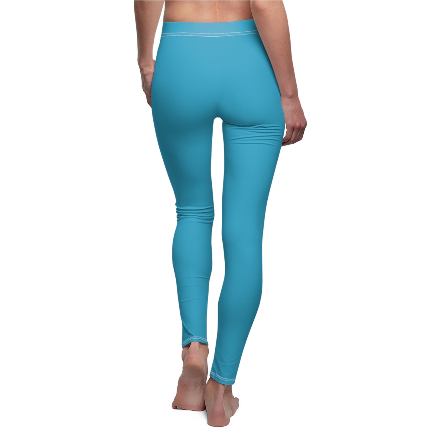 Stylish Floral Decal Solid Casual Leggings for Women - Versatile Cut & Sew Exercise, Skinny Fit, Sporty, Yoga Pants - Comfy Everyday Wear - Printspirationz