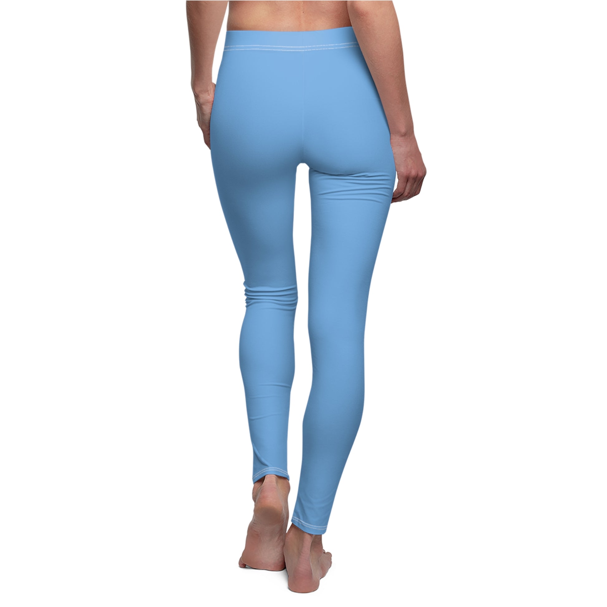 Stylish Floral Decal Solid Casual Leggings for Women - Versatile Cut & Sew Exercise, Skinny Fit, Sporty, Yoga Pants - Comfy Everyday Wear - Printspirationz
