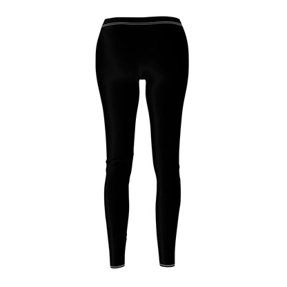 Stylish Floral Decal Solid Casual Leggings for Women - Versatile Cut & Sew Exercise, Skinny Fit, Sporty, Yoga Pants - Comfy Everyday Wear - Printspirationz