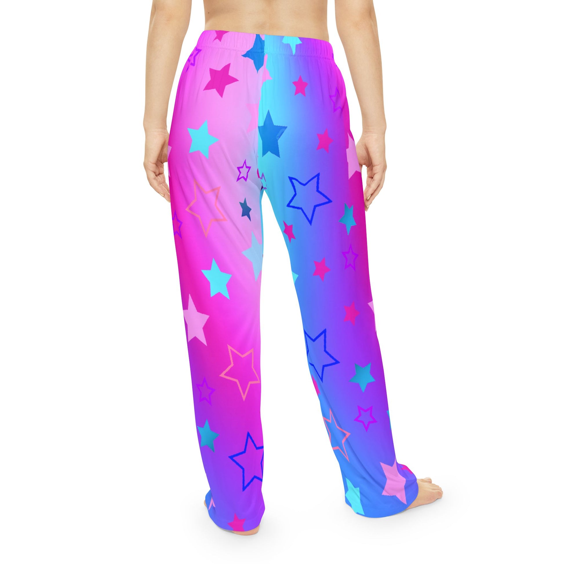 Women's Pajama Pants, Starry Night Sky Gradient Lounge Lounge Sleepwear, Galaxy Casual PJ Bottoms, Celestial Nightwear, Comfy Trousers, - Printspirationz