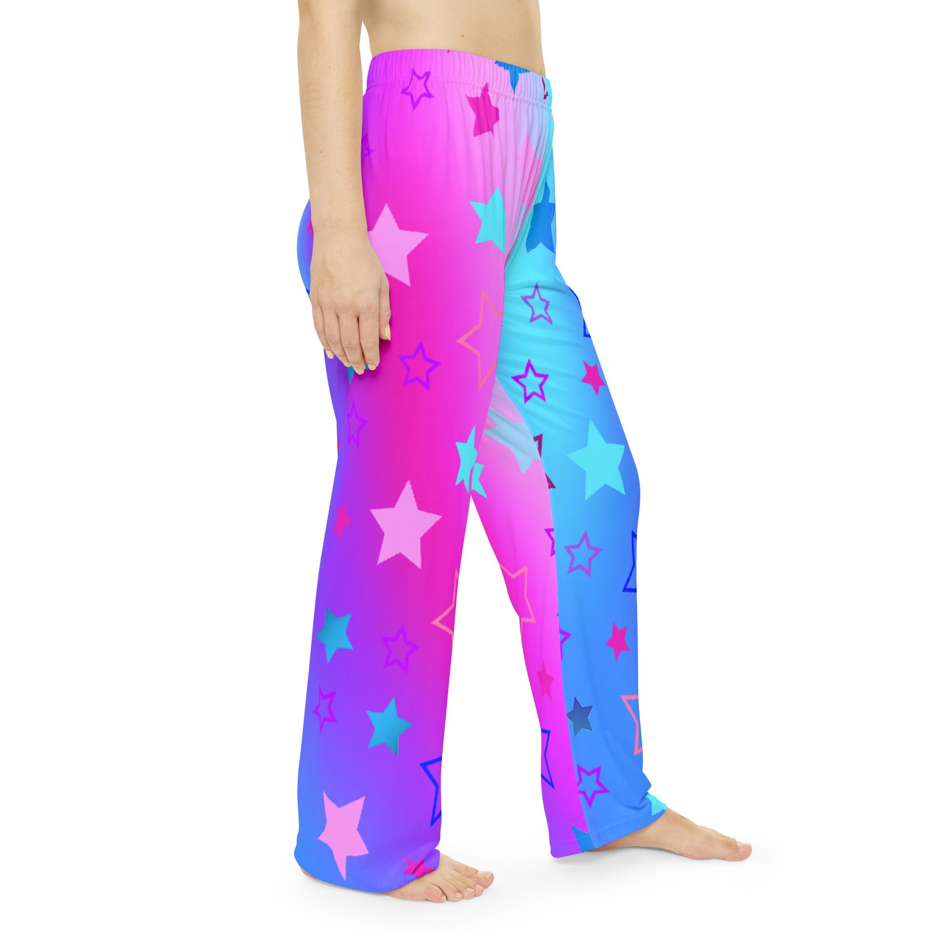 Women's Pajama Pants, Starry Night Sky Gradient Lounge Lounge Sleepwear, Galaxy Casual PJ Bottoms, Celestial Nightwear, Comfy Trousers, - Printspirationz