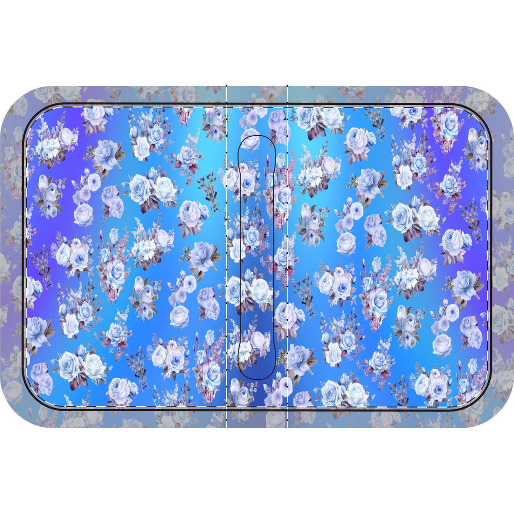 Bible Cover, Blue Floral Design, Book Sleeve, Religious Gift, Protective Case, Blue Bible Jacket