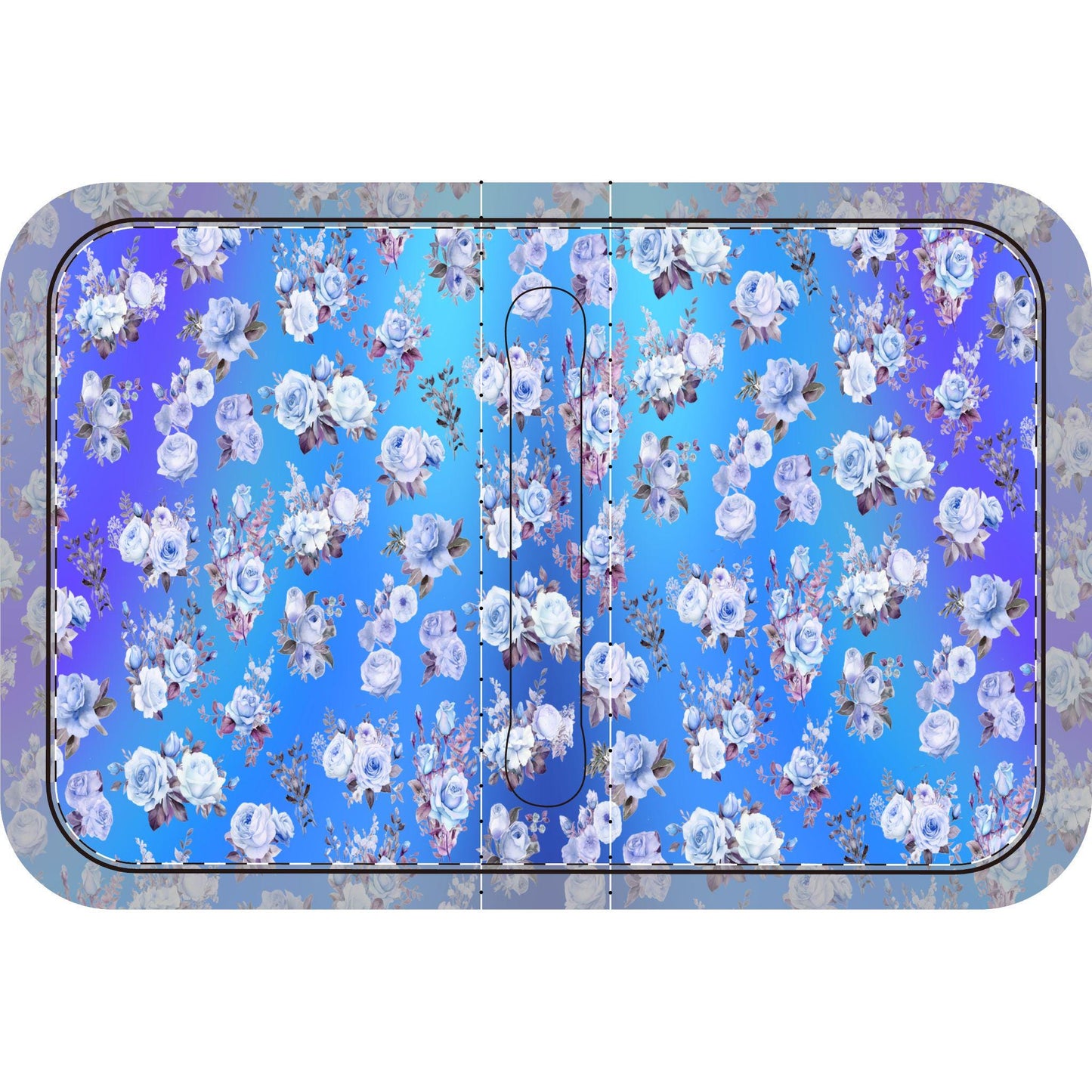 Bible Cover, Blue Floral Design, Book Sleeve, Religious Gift, Protective Case, Blue Bible Jacket - Printspirationz