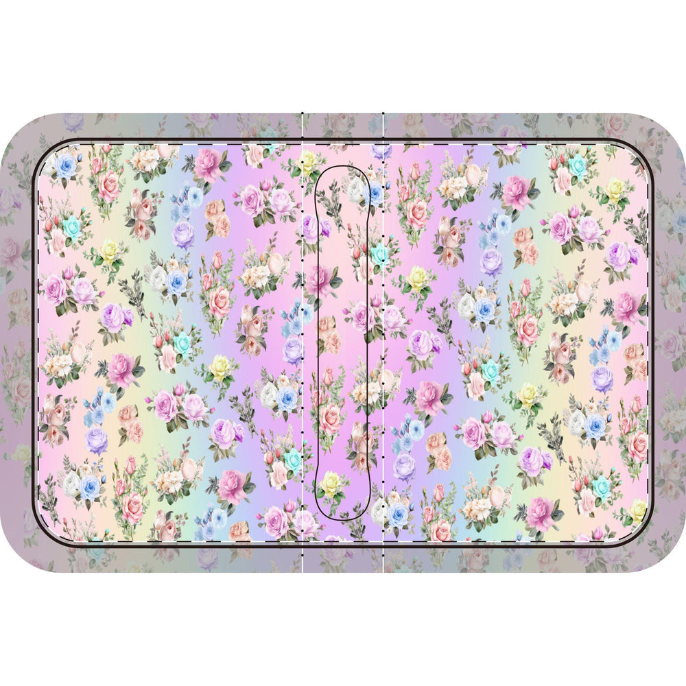Bible Cover, Pastel Floral Bible Case, Bible Sleeve, Flower Pattern Bible Pouch, Rainbow Floral Book Cover, Christian Book Protector