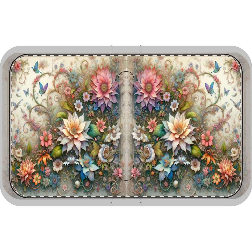 Bible Cover, Whimsical Floral Dahlia Design, Pink and Yellow Flowers, Vintage Textured Background, Bible Sleeve, Book Protector, Religious
