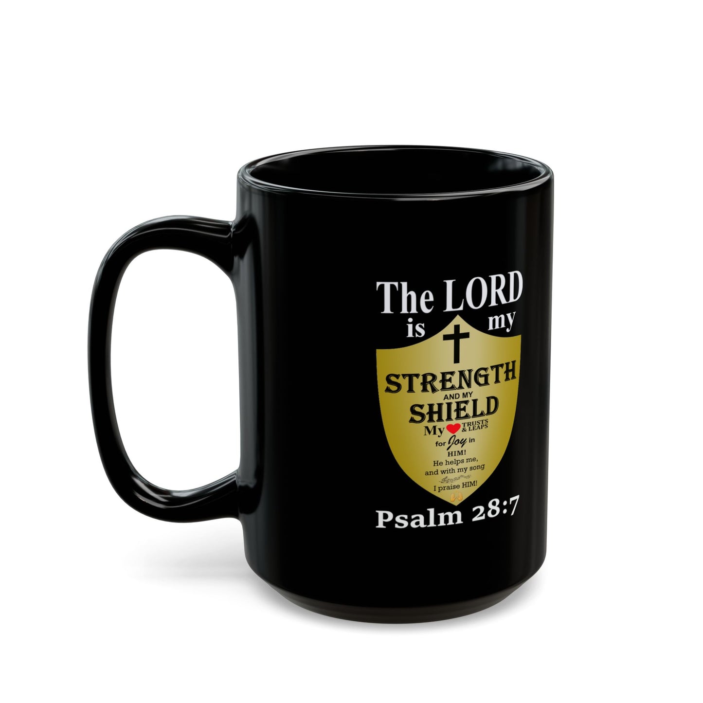 Black Ceramic Coffee Mug with Inspirational Bible Verse – Christian Gift for Women or Men, (11oz, 15oz), (11oz, 15oz) (11oz, 15oz) (11oz, 15oz) - Printspirationz