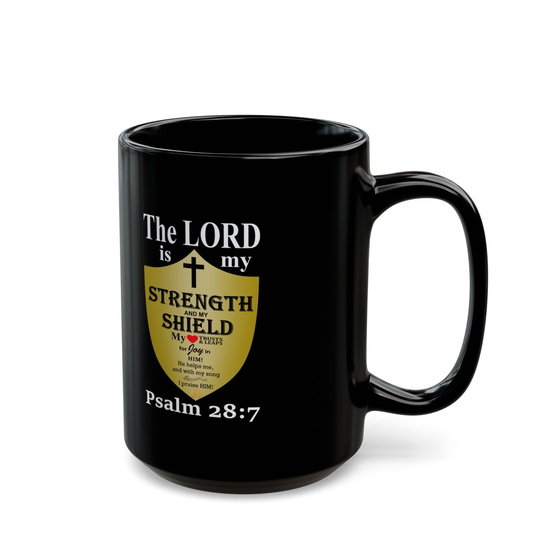 Black Ceramic Coffee Mug with Inspirational Bible Verse – Christian Gift for Women or Men, (11oz, 15oz), (11oz, 15oz) (11oz, 15oz) (11oz, 15oz) - Printspirationz