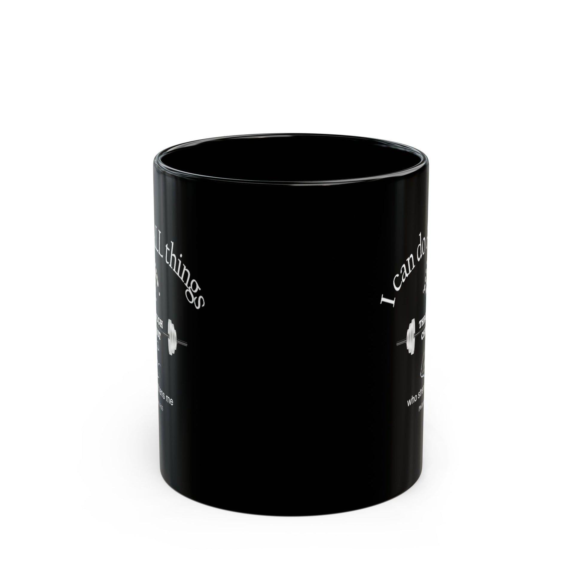 Black Ceramic Coffee Mug with Inspirational Bible Verse – Christian Gift for Women or Men, (11oz, 15oz), (11oz, 15oz) (11oz, 15oz) (11oz, 15oz) - Printspirationz