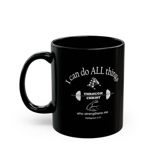 Black Ceramic Coffee Mug with Inspirational Bible Verse – Christian Gift for Women or Men, (11oz, 15oz), (11oz, 15oz) (11oz, 15oz) (11oz, 15oz) - Printspirationz
