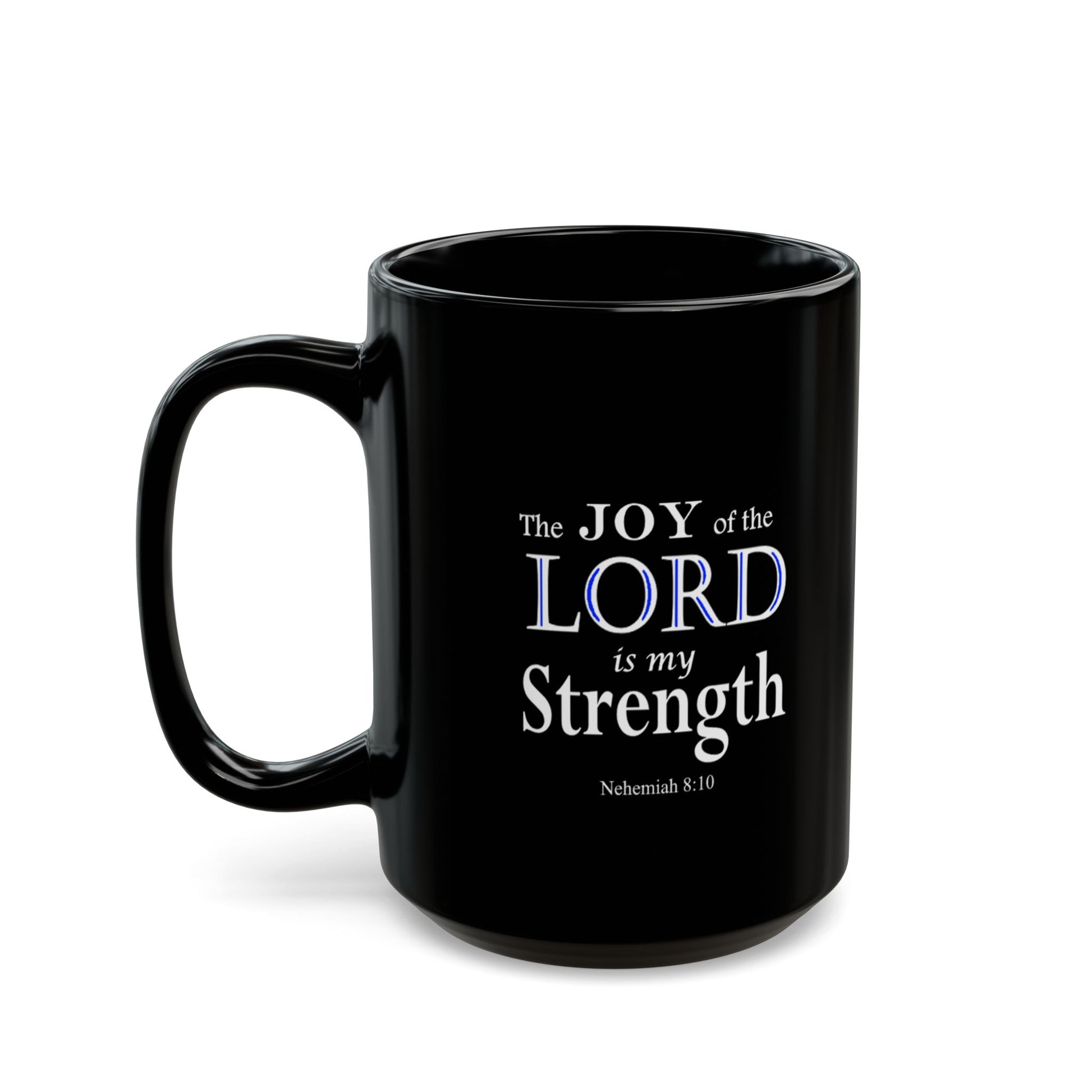 Black Ceramic Coffee Mug with Inspirational Bible Verse – Christian Gift for Women or Men, (11oz, 15oz), (11oz, 15oz) (11oz, 15oz) - Printspirationz