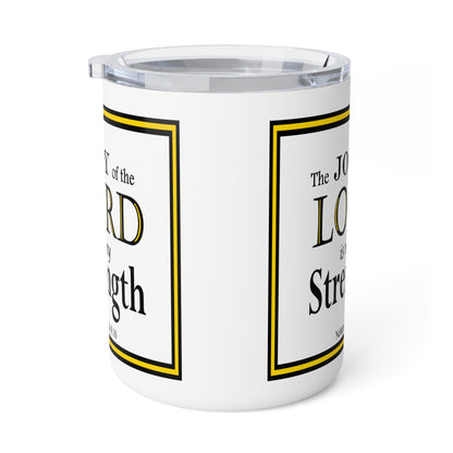 Insulated Coffee Mug, 10oz - Bible Verse Design, Christian Gift, Inspirational Quote Mug, Religious Cup, Tea Cup - Printspirationz