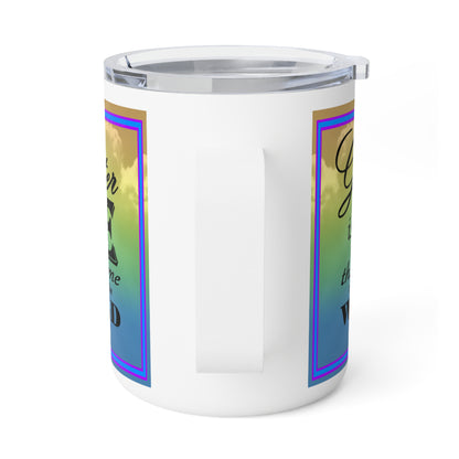 Insulated Coffee Mug, 10oz - Colorful Bible Verse Design, Christian Gift, Inspirational Quote Mug, Religious Cup, Tea Cup - Printspirationz