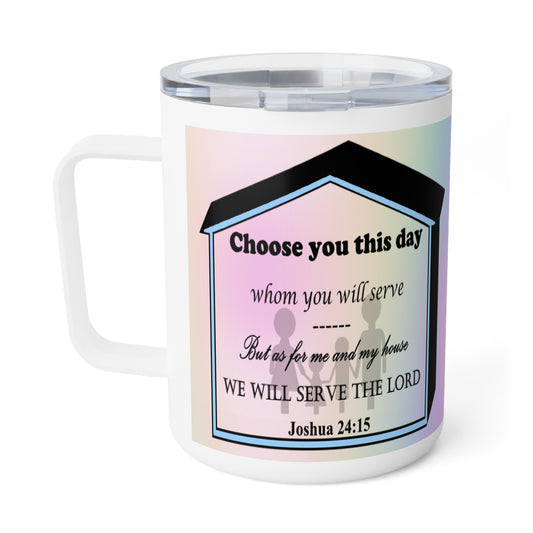 Insulated Coffee Mug, 10oz - Colorful Bible Verse Design, Christian Gift, Inspirational Quote Mug, Religious Cup, Tea Cup - Printspirationz